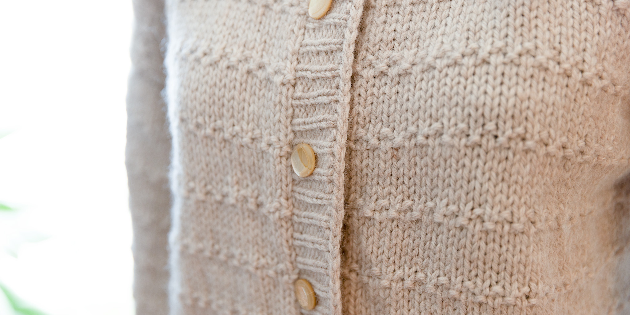 Cardigan made of Natural Alpaca